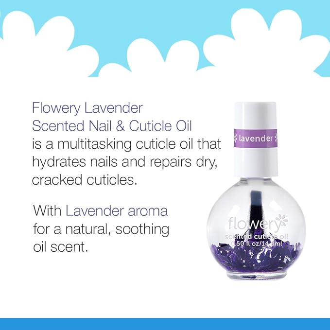 Flowery Lavender Scented Cuticle Oil, 0.5 oz, 1 Pack