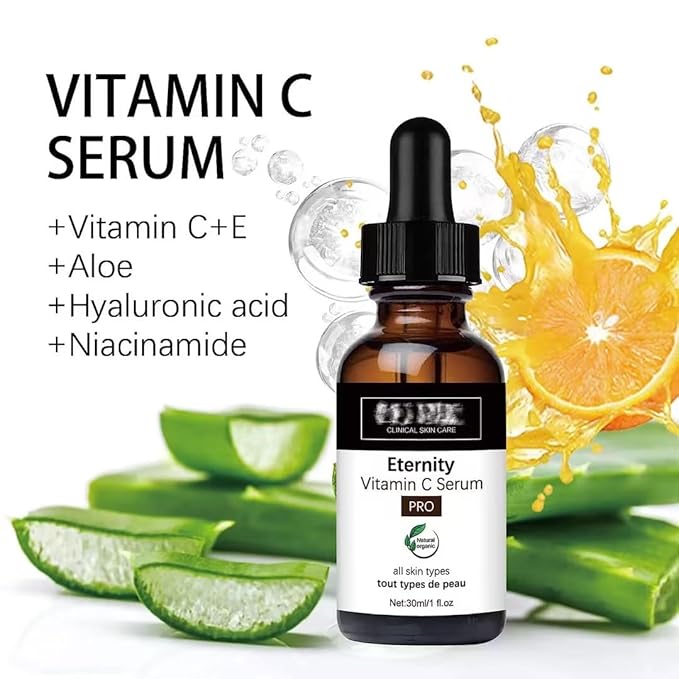 3PCS eternity vitamin c serum,Dark Spot Corrector Daily Face Serum，Vitamin C Serum for Face with Hyaluronic Acid