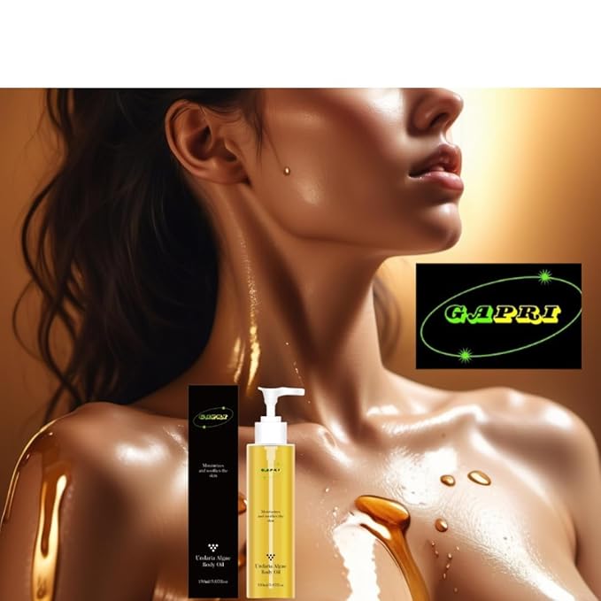 Firming Body Oil Undaria Algae After Shower Helps W/Stretch Marks/Aging/Wrinkle/Skin Elasticity/Toning Deep Hydration Moisturizer Vegan Non-Greasy Nourishing Massage Oil 5 Oz 150 ml