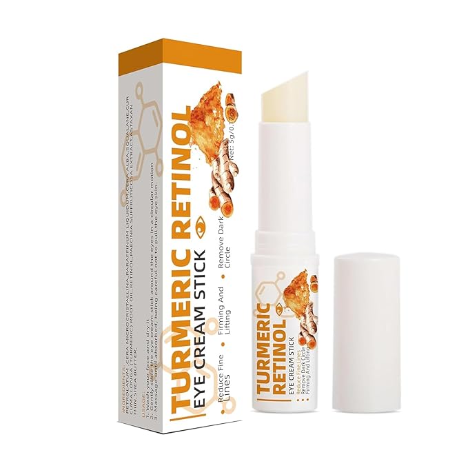 Lumibalm for Under Eye Bags, Turmeric Retinol Eye Cream Stick, Retinol Eye Cream Stick for Dark Circles, Wrinkles, Anti-Aging and Puffiness