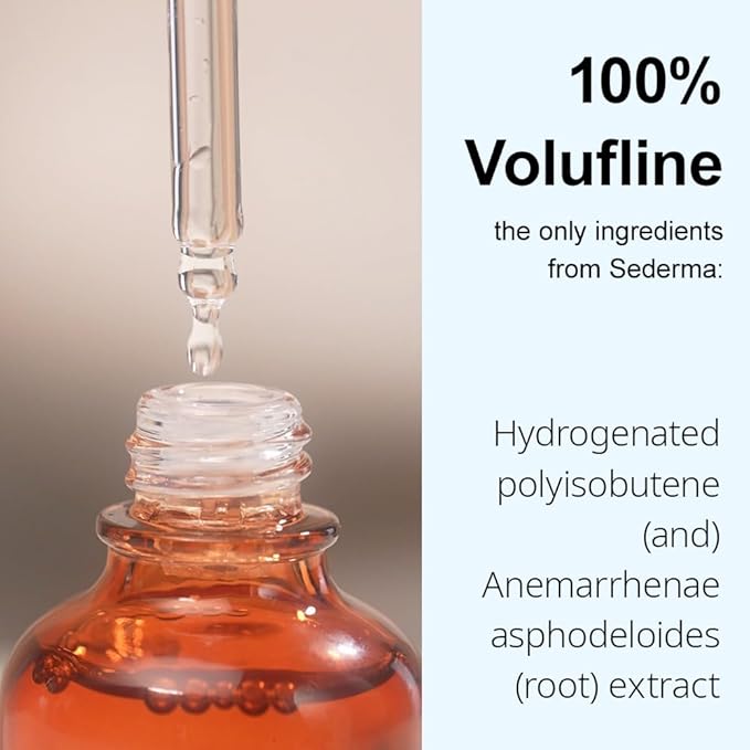 Volufiline Serum 0.5 fl. oz. / 15 ml/Volufiline Oil for face, breast, butt, Skin Elasticity, 100% Genuine, France Sederma, Cosmetic Ingredient booster korean volifiline glass bottle