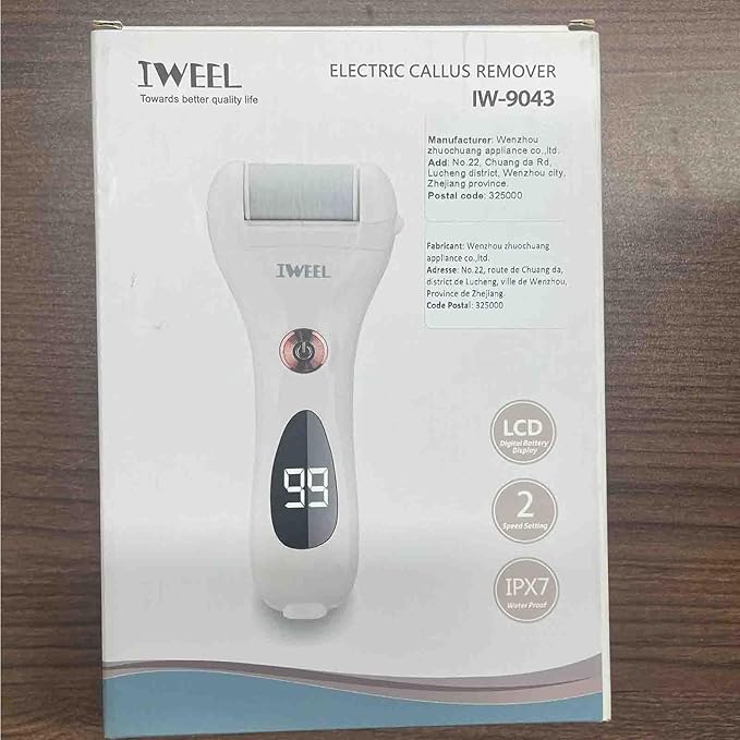 Callus Remover for Feet Shaver Rechargeable Electric Foot File Pedicure Tools for Feet Professional Callous Shaver Waterproof Pedicure kit for Cracked Heels and Dead Skin