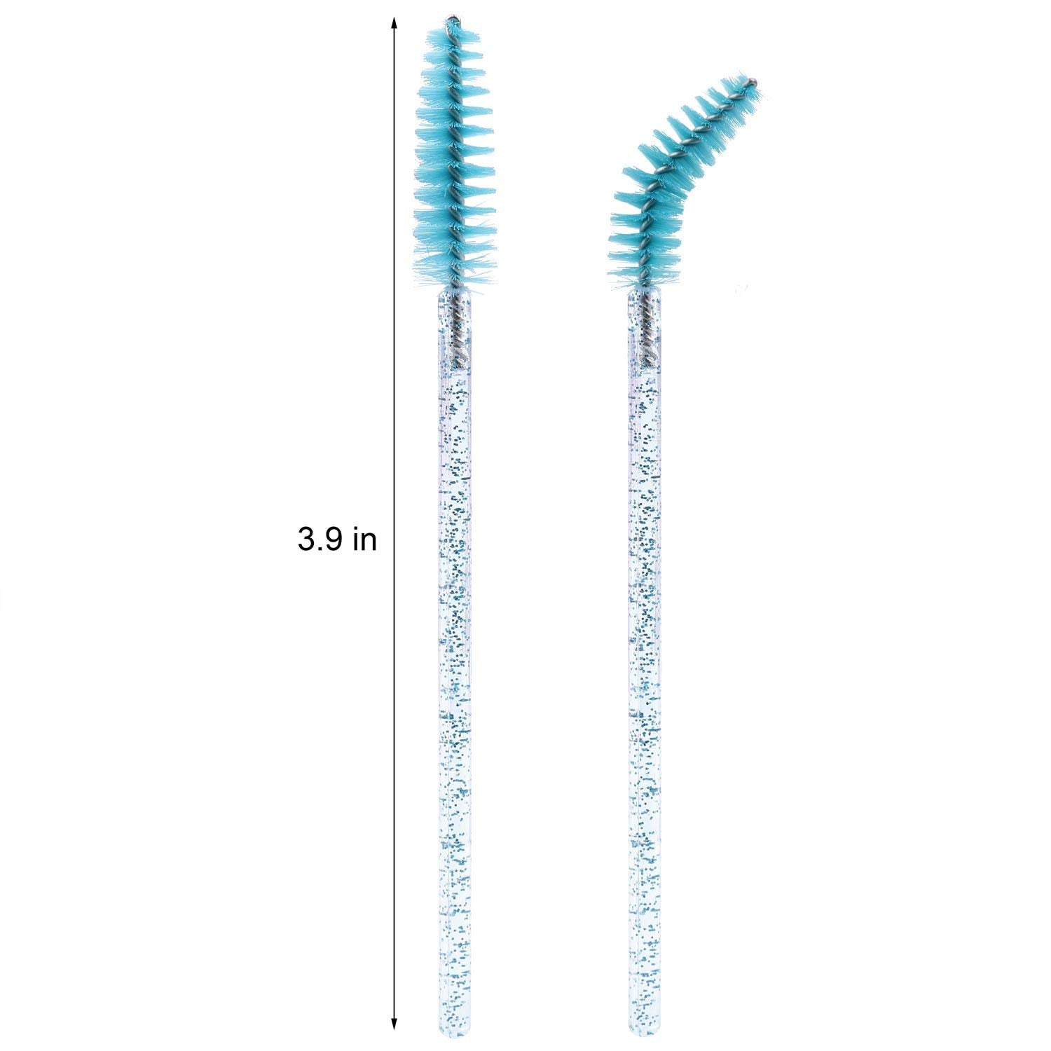 Tbestmax 1000 Disposable Mascara Wands Eyelash Brush Spoolies for Eyebrow Eye Lash Extension Blue