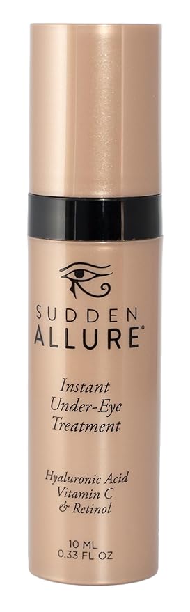 Sudden Allure Instant Under Eye Treatment Serum – Erase Under Eye Bags, Dark Circles, Wrinkles & Lift Sagging Eyes - Instantly Tighten & Firm - Reduce Eye Bags & Crows Feet | Made in USA (10 ml)