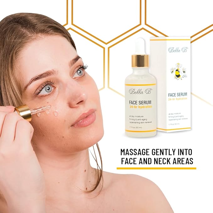 Bella B Face Serum 1.7 oz Bottle - Facial Glow - Pregnancy Skin Care - Pregnancy Safe - Healthy Beauty - Natural Face Serum - Anti Aging Serum for Skin - Organic Serum for Face