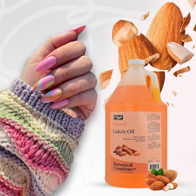 PRO NAIL - Cuticle Revitalizing Oil for Nails, Almond, 128 Oz - Professional Strength, Pedicure and Manicure - Moisturizes and Strengthens Nails and Cuticles