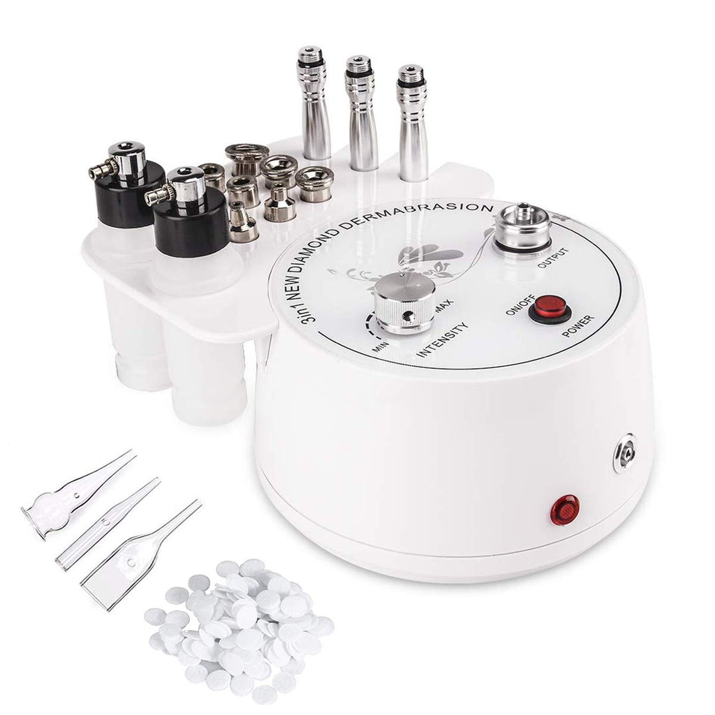 Diamond Microdermabrasion Machine, Yofuly 3 in 1 Professional Microdermabrasion Machine with Vacuum Glass Tube and Spray Bottle for Home Use Skin Care