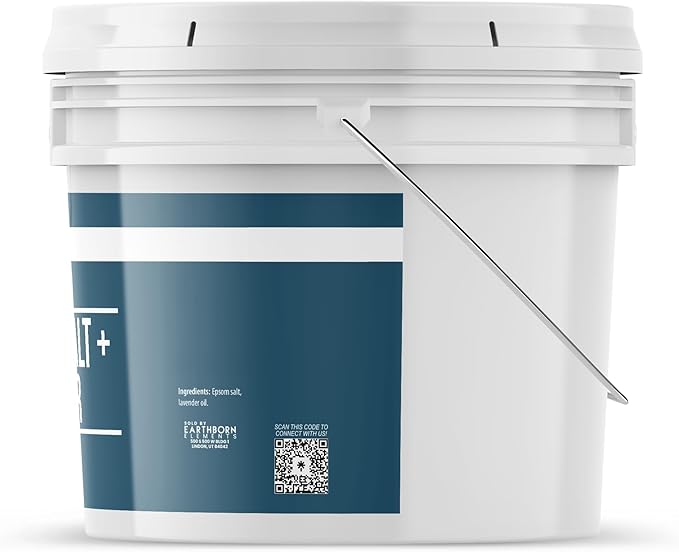 Earthborn Elements Lavender Epsom Salt, Infused with Essential Oil, Always Pure (1 Gallon)