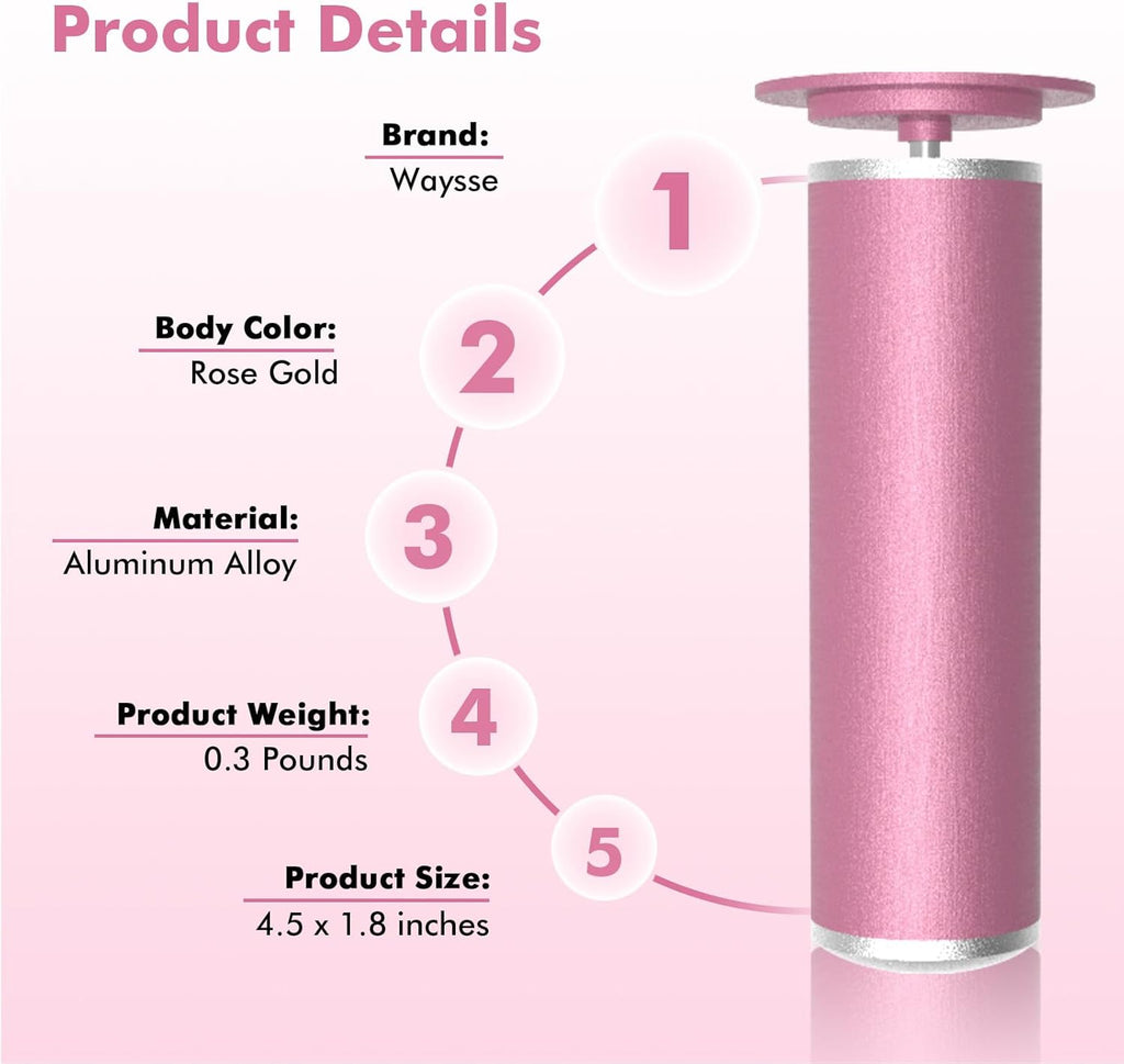 2 in1 Electric Foot Callus Remover Waysse Callus Remover for Feet with Replacement Sandpaper Discs, Adjustable Speed Electric Foot File Professional Pedicure Tool for Dead Skin Calluses