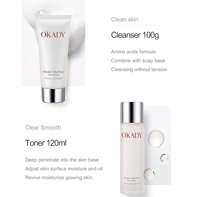 Valentine's Day Skincare Gift Set: Face Care Kit, Peony Truffle Plant Extract, Anti-Aging, All Skin Types, Unisex