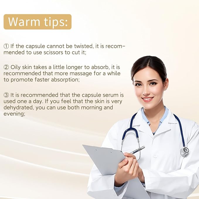 Vitamin C Serum For Face Anti-Wrinkle 30 Capsules With Scissors,Vitamin C Anti-Wrinkle Serum,Vitamin A Retinol Collagen Anti-Aging Night Serum For Women,Smooth,Hydrate,Firming Skin,Travel Portable