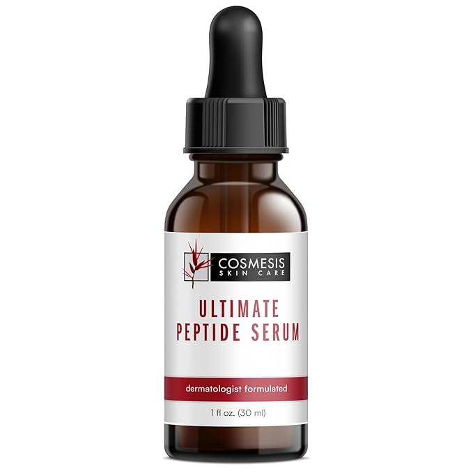 Ultimate Peptide Serum: Reduce Wrinkles & Renew Skin with Sea Fennel & Date Palm Extracts, Clinically Proven Growth Factors - Cosmesis