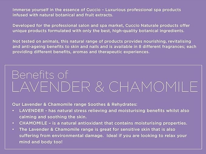 Cuccio Full Hand Treatment - Cuticle Oil 2.50 Oz and Butter Blends Moisturizing Scented Body Cream, 8 Oz (Lavender)