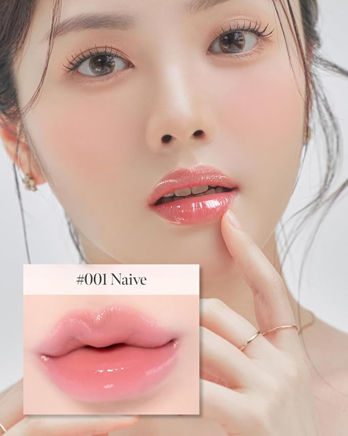Volumizing Lip Fondue 01 Naive 2g, 3-in-1 Melting Balm for Hydrating Lip Care, Plumping Volume and High-Gloss Water Glow, Infused with Rosehip Oil for Longlasting Moisture, Korean Makeup