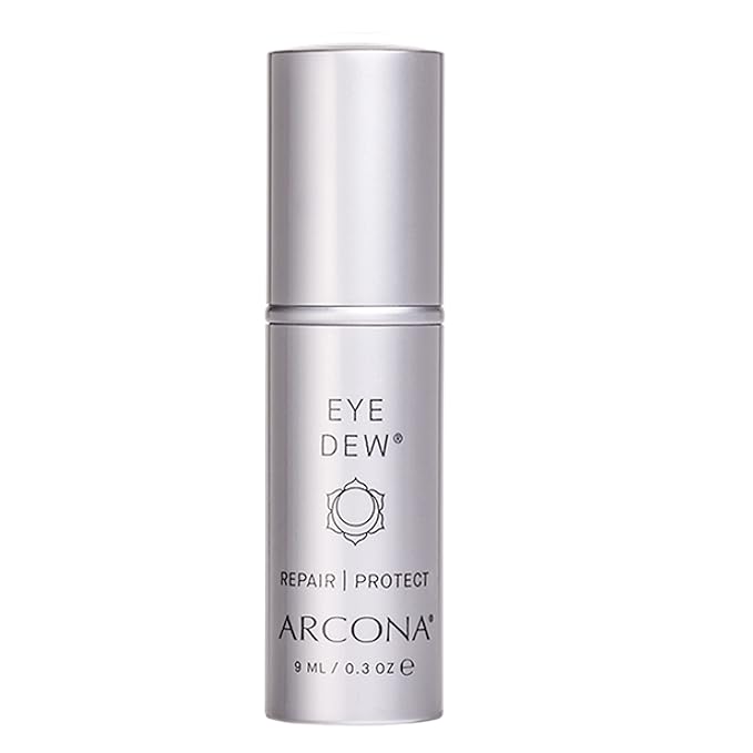 ARCONA Eye Dew - Shea Butter, Hyaluronic Acid + Liquid Crystals Fill In Lines + Wrinkles, Hydrates, Protects .3 oz. Made In The USA