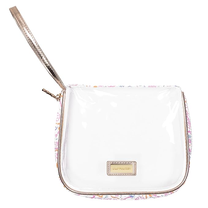 Lilly Pulitzer Self Care Kit, Spa Gift Set for Women with Spa Headband, 2 Face Wash Pads, 2 Wristbands, and Scrunchie (Summer Serenade)