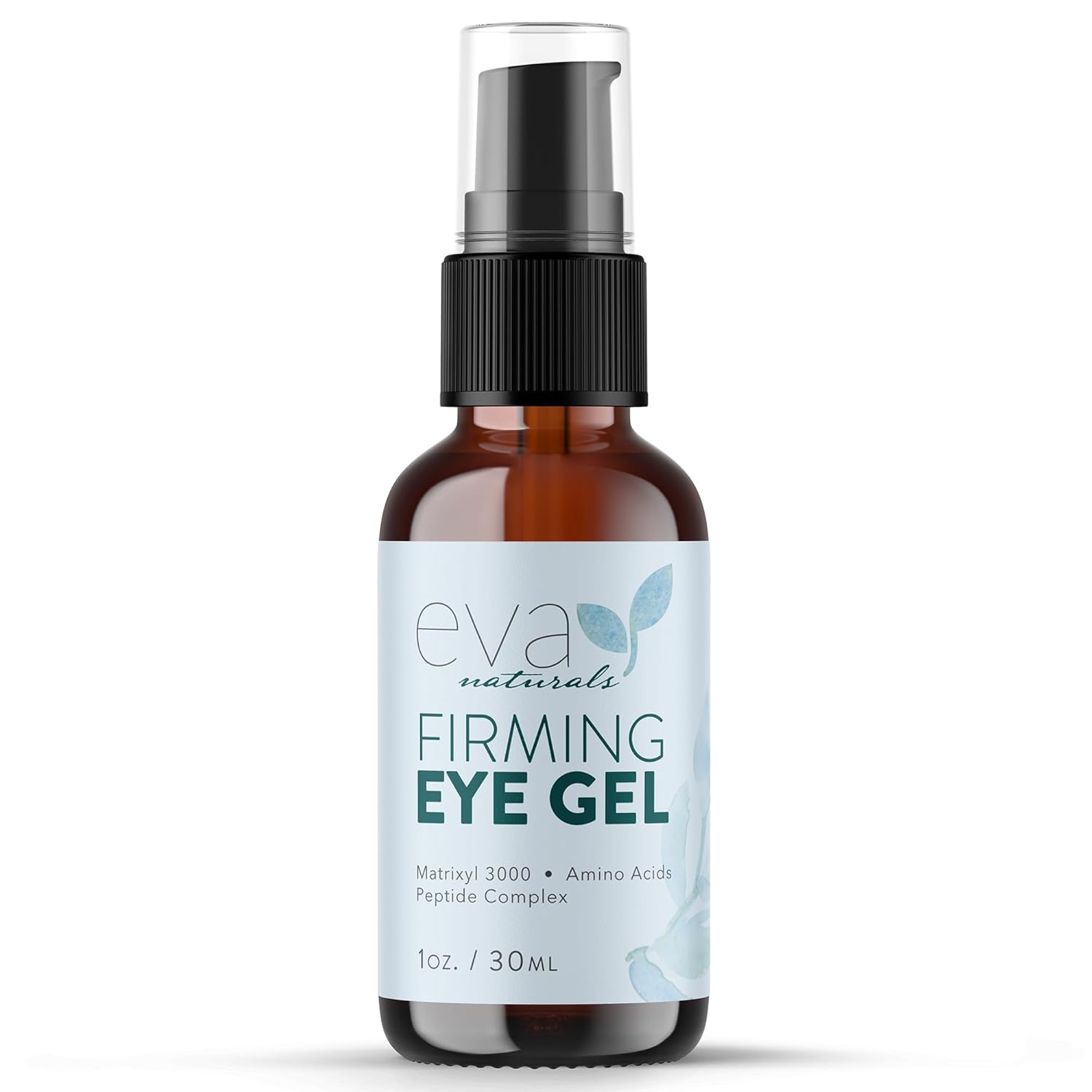 Eva Naturals Eye Gel for Dark Circles, Bags & Puffiness – Anti-Aging Serum with Peptides, Hyaluronic Acid & Botanicals – Firming Under Eye Treatment for Wrinkles, Fine Lines & Tired Skin – 1 oz