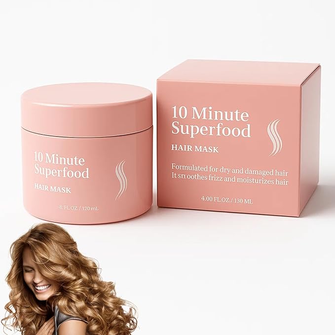 Hair Mask, 2PCS Minimalist Hair Mask for Growth and Thickness, Minute Vitamin-Infused Treatment for Moisturizing, Frizz Control, and Silky Smoothness - Promotes Growth and Strength