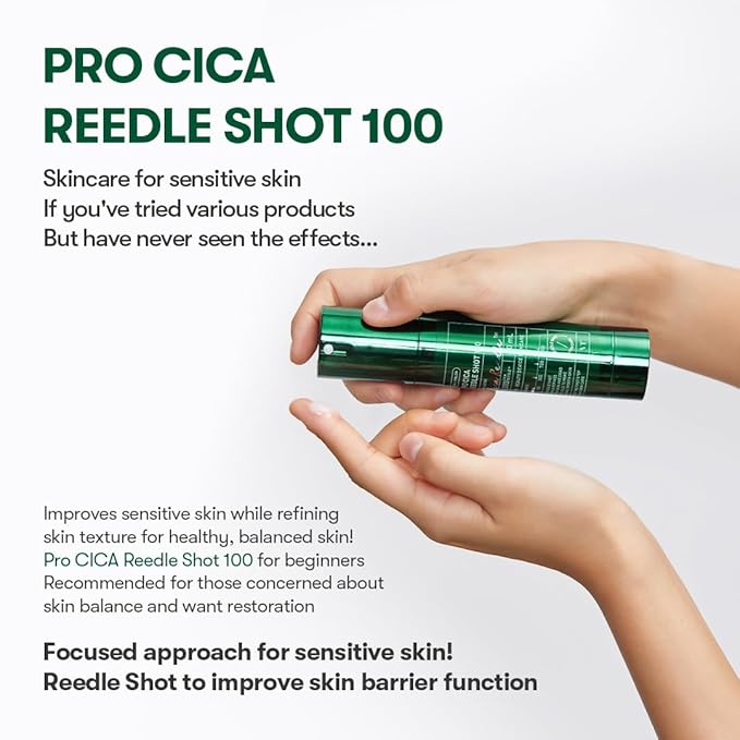 VT COSMETICS Pro Cica Reedle Shot 100, Centella Asiatica Microneedling Serum, Cica Exosome, Soothing, Hyaluronic Acid, Soft Skin, Glass Skin, Korean Skin Booster 1.69 Fl Oz.(50ml)