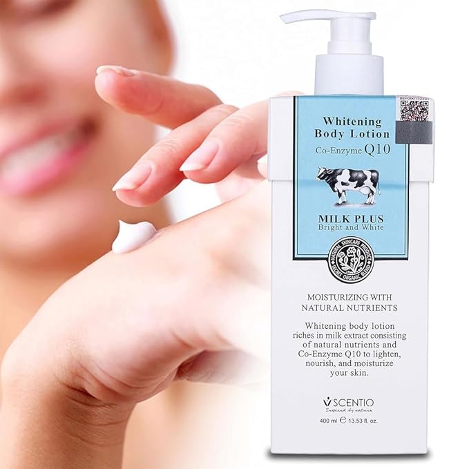 MILK PLUS Q10 BODY LOTION 400 ML.