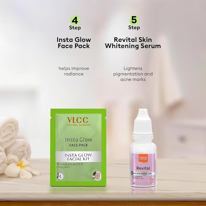 VLCC Salon Series Instaglow Facial Kit (6 Facials)(240gm+12ml)