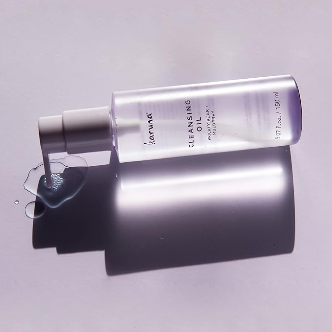 Karuna - Cleansing Oil with Prickly Pear for Clean Skin - Cleanses Without Clogging Pores, Oil Based Cleanser, Travel Size Makeup Remover - Waterproof Makeup Remover- Skin Care Facial Cleanser 150 ml