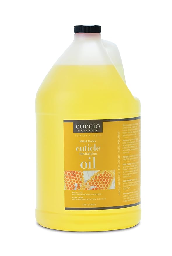 Cuccio Naturale Cuticle Revitalizing Oil, Milk & Honey, 1 Gallon/128 oz/3.78 Liter