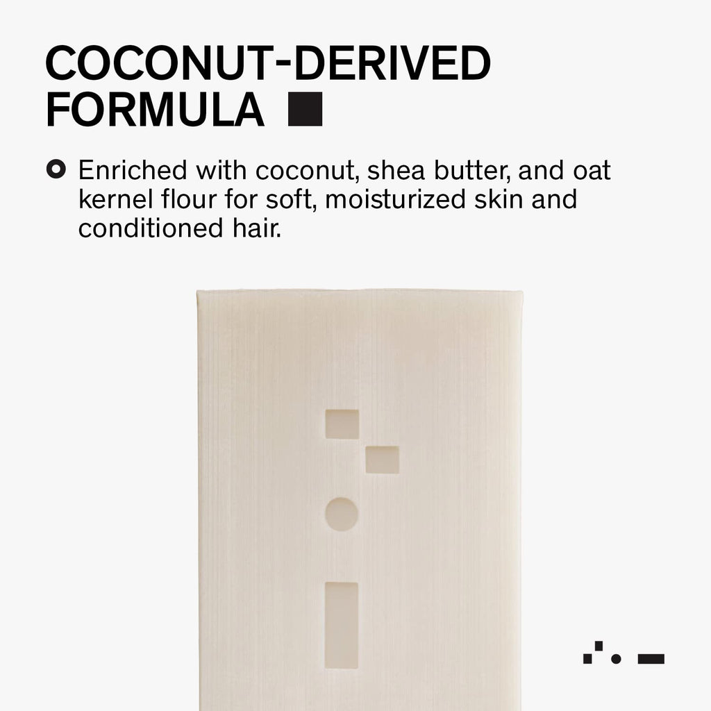 Bravo Sierra Sandalwood & Fig All-In-One Shampoo Bar for Face, Hair & Body - Coconut, Shea Butter & Oats for Soft Skin & Healthy Hair, 3-Pack, 7 oz