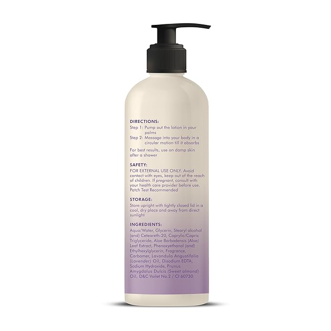 Majestic Pure Lavender & Almond Body Lotion with Aloe Leaf Extracts | Nourishing & Moisturizing | Quick Absorbing, Lightweight & Non Greasy | For All Skin Types | For Women & Men | 16fl oz