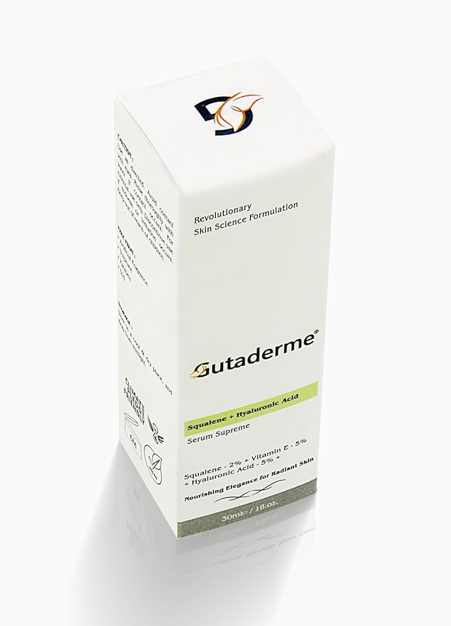 Squalene + Hyaluronic Acid Serum Vitamin E Face Serum & Hylunaric Acid Moisturizer, 30ml/f1 oz