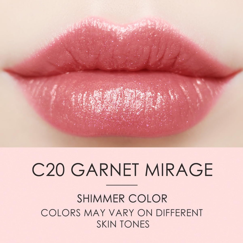 CATKIN Tinted Lip Balm Glitter Lip Stain Ultra Hydrating Lip Moistrurizer Shimmer Glow with Vitamin E Nourishing For Cracked & Dry Lips 0.12 oz C20