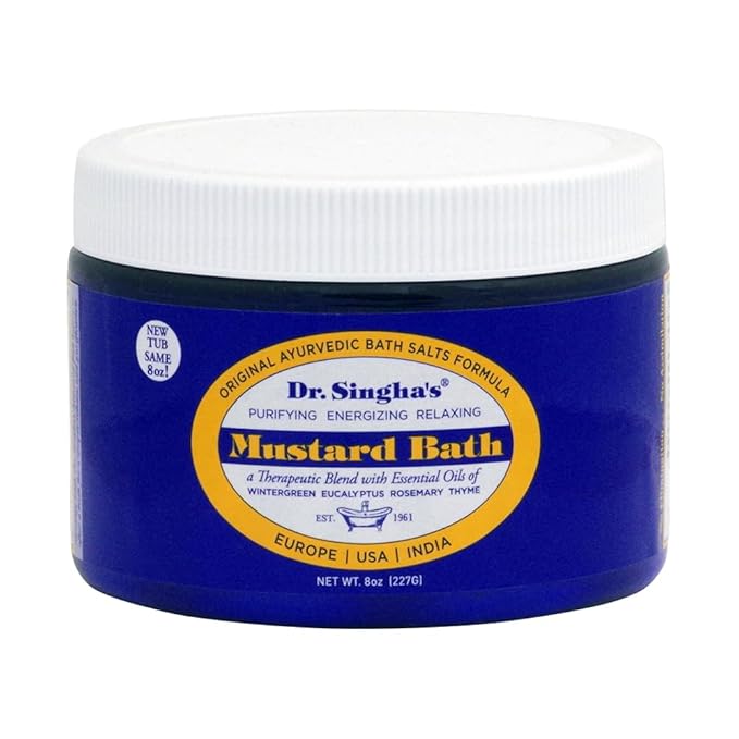 Dr. Singha's Mustard Bath, Therapeutic Bath Salts (8 oz)