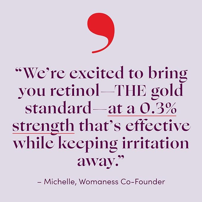 Womaness Plump It Up Retinol Serum – Roll-On Hydrating Face Serum for Women w/Hyaluronic Acid & Collagen Boosting Retinol – Anti Aging for Fine Lines, Wrinkles & Smoothing Ceramide NG Skin Care 30ml