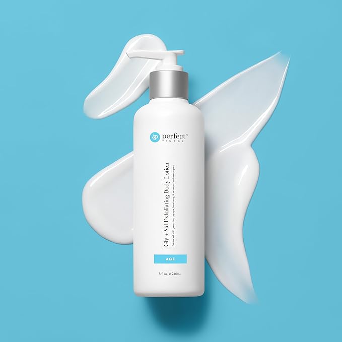 Perfect Image Gly + Sal Exfoliating Body Lotion, 8% Glycolic Acid and 2% Salicylic Acid Lotion Enhanced with Green Tea, Papaya, Bearberry, Licorice and Amino Complex