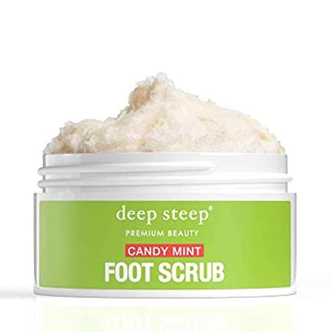 Deep Steep Natural Candy Mint Therapeutic Foot Scrub - 8 Ounce