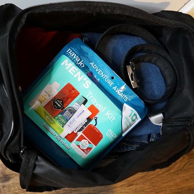 10 Piece Resealable Men's Travel Kit