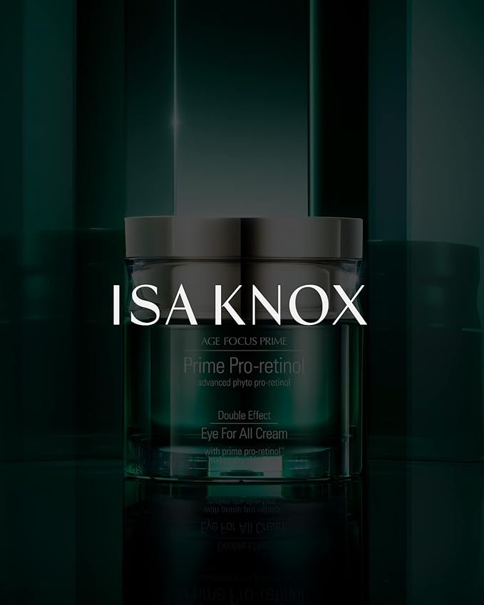 Isa Knox AGE FOCUS Prime Double Effect Eye For All Cream Set (3.4fl oz) - Korean Skin care Set, Anti Aging, Lightweight Rich Eye Cream for Wrinkles, Toner, Emulsion, Daytime Retinol.