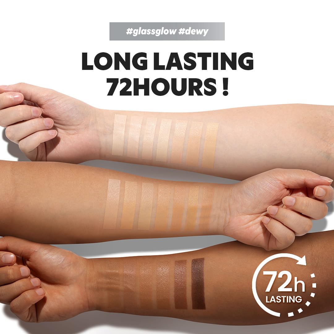 TIRTIR Mask Fit Aura Silver Cushion Foundation | Semi-glow Finish, Natural Coverage, Moisturizing, Lightweight, Korean cushion foundation (#29N Natural Beige, Full Size, 0.63 Fl Oz)