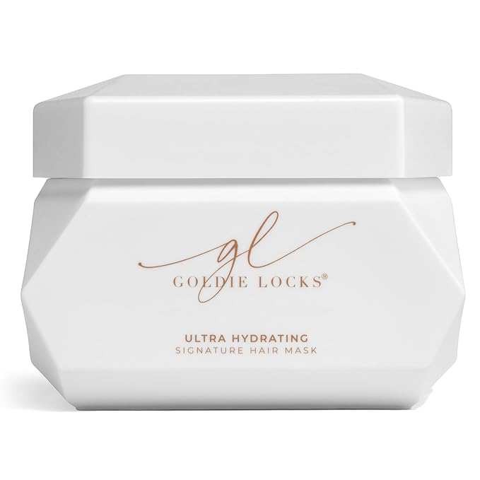 Goldie Locks Ultra Hydrating Signature Hair Mask, Deeply Restores Hydration, Prevents Damage, Protects Color, Reduces Frizz, Strengthens, Moisturizes, Nourishes, Revitalizes Healthy Shine, 6.8 Fl Oz