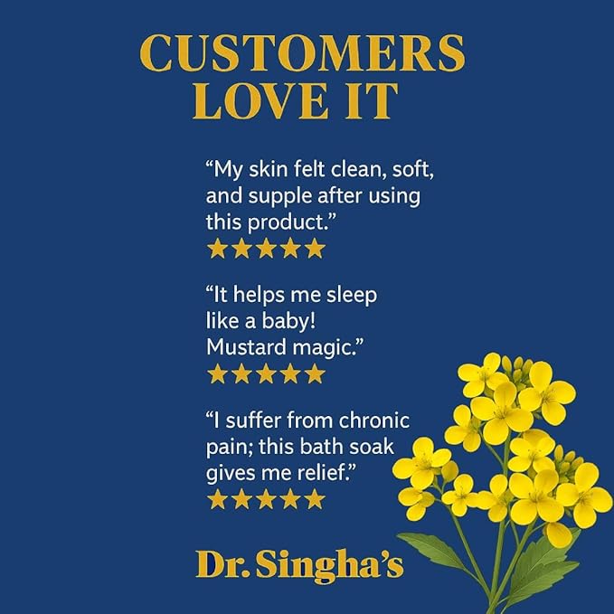 Dr. Singha's Mustard Bath, Therapeutic Bath Salts (16 Ounce)