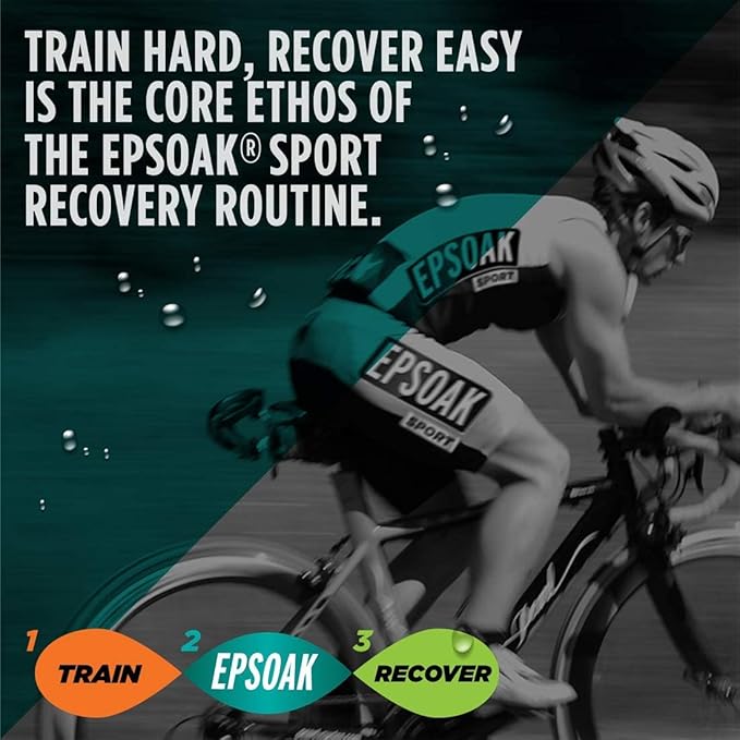 Epsoak Sport Epsom Salt for Athletes - 5 lbs. Energizing Therapeutic soak with Eucalyptus and Peppermint Essential Oils