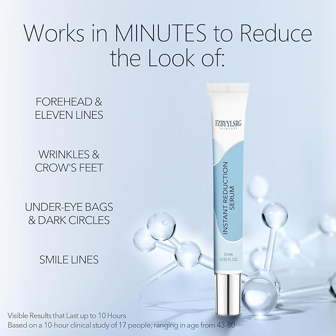 Rapid Reduction Eye Serum - Visibly Reduces Under-Eye Bags, Wrinkles, Dark Circles, Fine Lines & Crow's Feet Instantly, Anti Aging Wrinkle Remover for Face-10ML