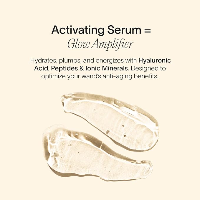 Solawave Red Light Therapy Starter Kit | 4-in-1 Radiant Renewal Wand, Serum and Refill Bundle | Anti-Aging Facial Device with Skin Therapy Activating Serum for Microcurrent and Galvanic Current