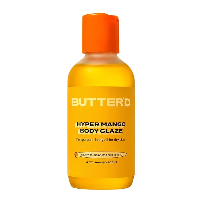 Butter'd Bodycare Hyper Mango Body Glaze - 4 Oz - Body Oil