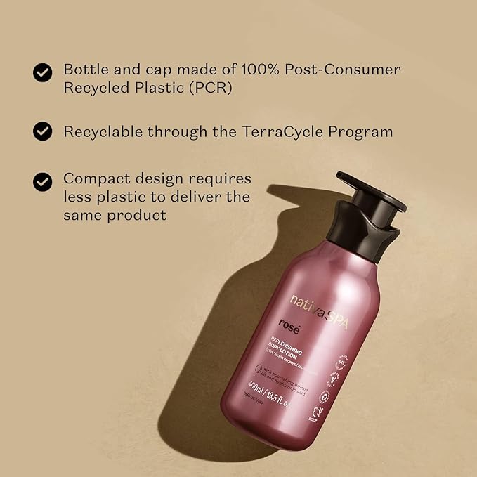 Nativa SPA Rosé Body Lotion by O Boticario, Fragranced Skin Moisturizer with Purified Quinoa Extract, 13.5 Ounce