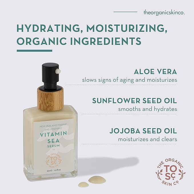 Vitamin C Face Serum for Glowing Skin 2-Pack, Rejuvenating Vitamin C Brightening Serum with Hydrating Organic Face Oils, Anti Aging Vegan Collagen Boosting Antioxidant Serum (30mL x 2)