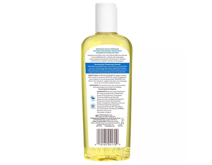 Palmer's Cocoa Butter Formula Moisturizing Body Oil (8.5 Fluid Ounce, Pack of 5)