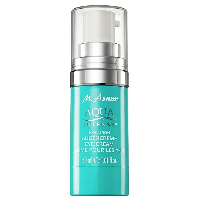M. Asam AQUA INTENSE Eye Cream (1.01 Fl Oz) – Skin Care with Hyaluronic Acid, Under Eye Cream for Dark Circles, Puffiness & Bags, Hydrating Face Moisturizer for Wrinkles