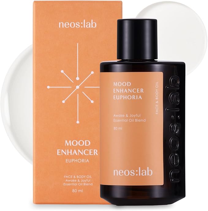 Mood Enhancer Euphoria Face & Body Oil 2.7 fl.oz. (80ml) - Vegan Aromatherapy, Herbal & Rosemary & Lavender Oil, Floral Scent, Hydrating Facial, Body Oil for Nourishing, Glowy Skin, Gua Sha Oil