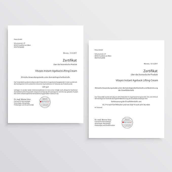 VITAYES Instant Ageback Lifting Cream, Dark Circle Bags Under Eye Remover, Anti Wrinkle and Fine Lines Face Lift Cream 0.24 Oz